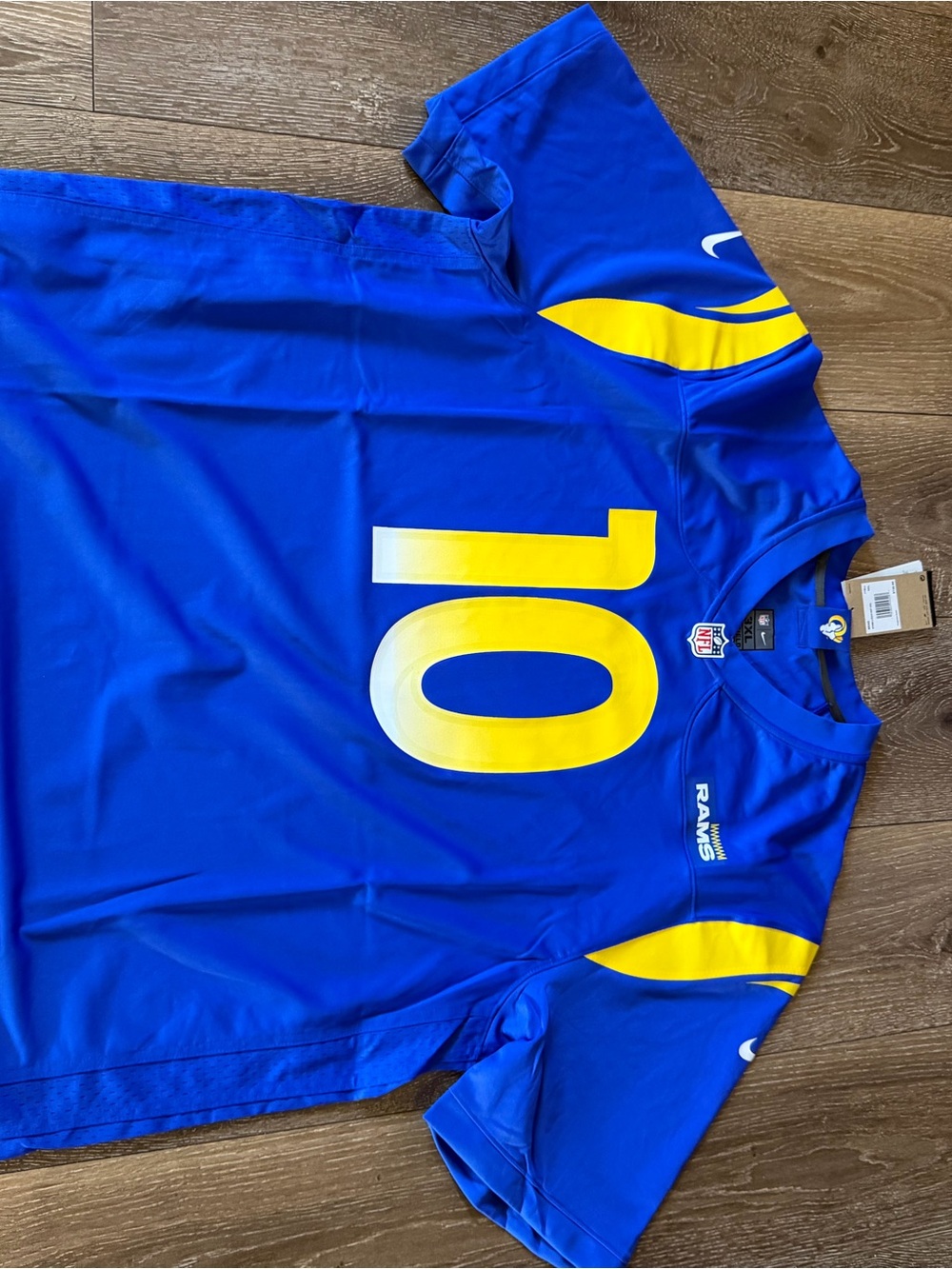 NFL Los Angeles Rams Blue and Yellow #10 Jersey